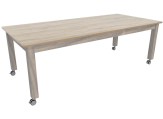 Natuurlijk tafel verrijdbaar L220 Grey craft oak Tangara Groothandel Kinderopvang en kinderdagverblijf inrichting01